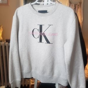 Grey Calvin Klein Crew Neck Sweatshirt